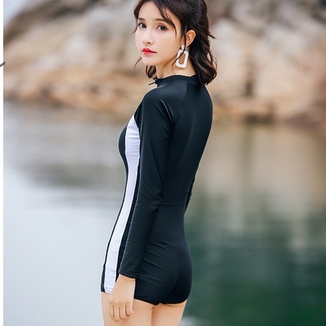 Bigsize Đồ bơi 1 mảnh khoá kéo thiết kế quyến rũ, Bikini liền thân xuất khẩu cao cấp SAVVY Korean one-piece swimsuit