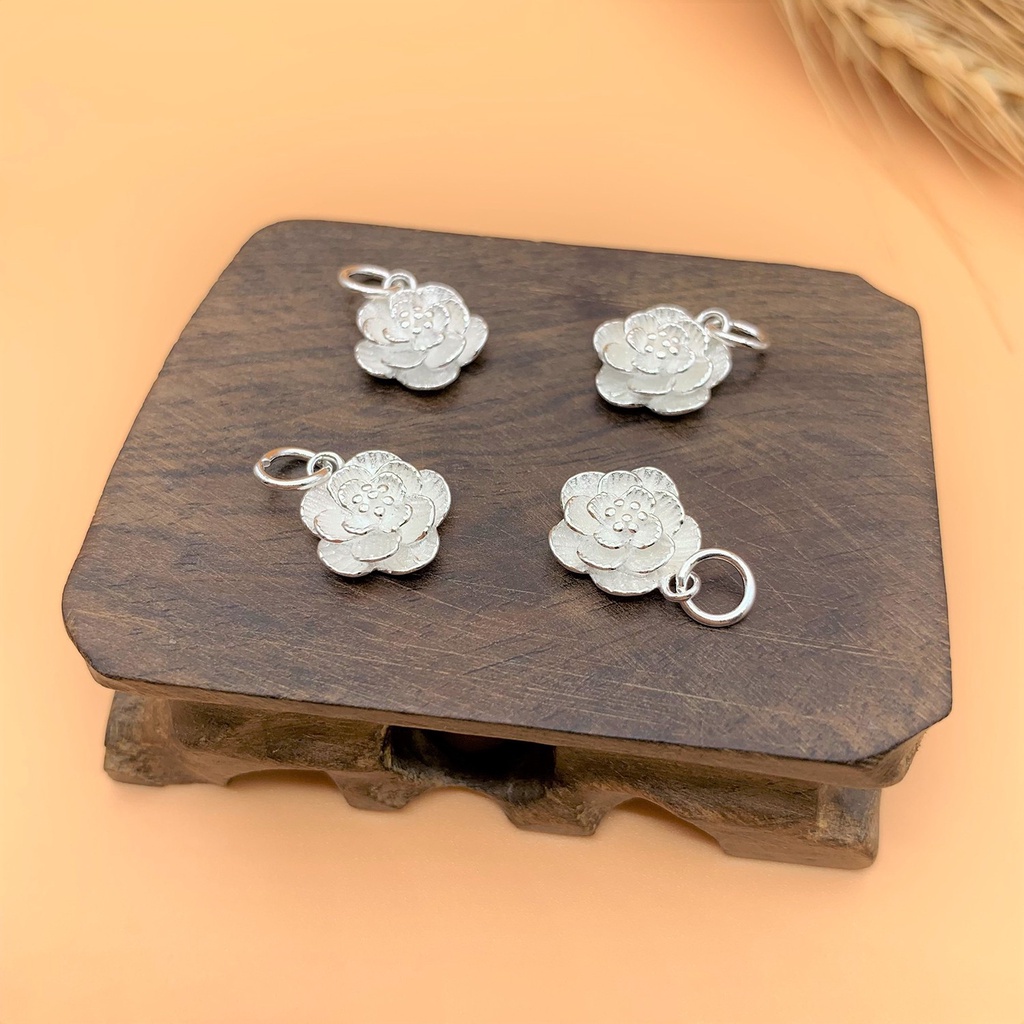 Charm treo hình hoa đào - Charm Bạc 925 - Mã CB655