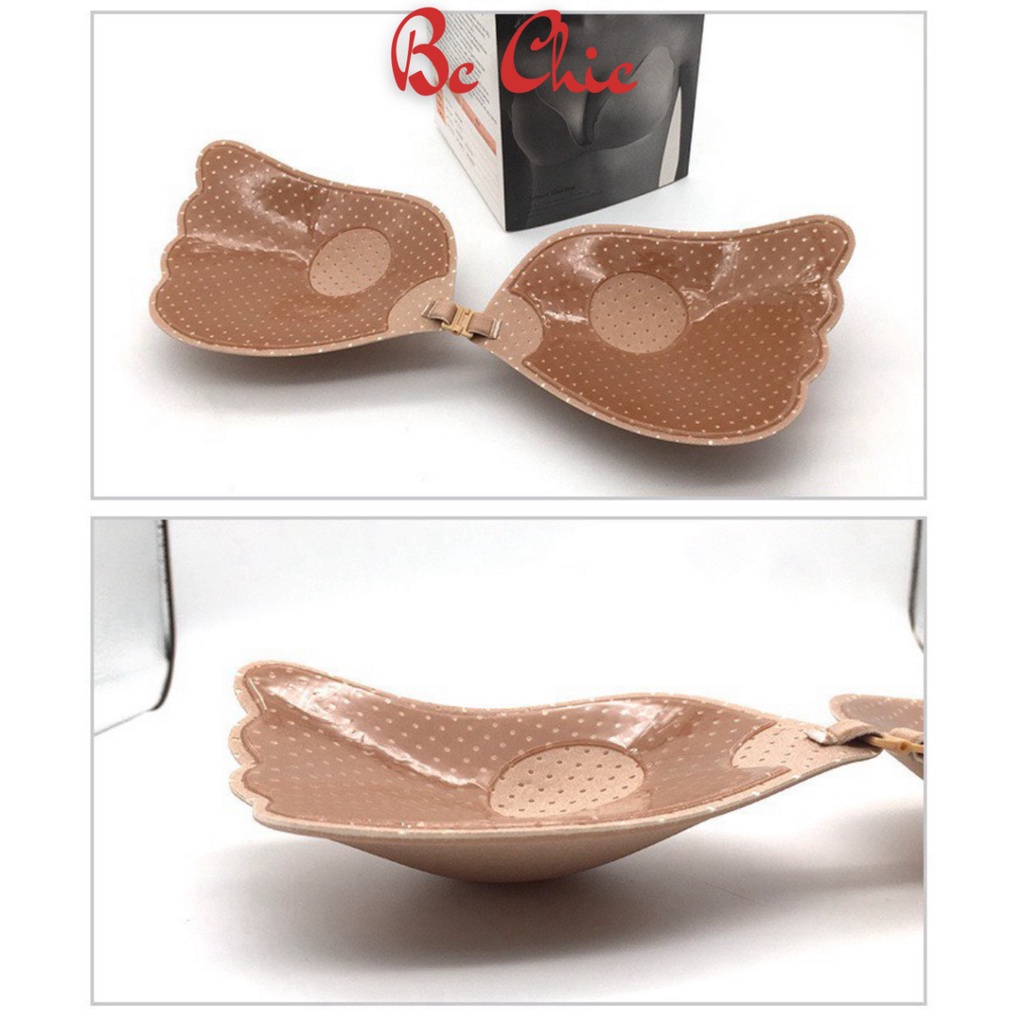 Miếng Dán Ngực , Miếng Dán Ngực Hình Cánh Tiên tạo khe cài trước siêu dính dùng được nhiều lần P15 BC_CHIC LINGERIE