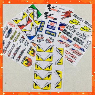 [XẢ RẺ]  TEM NỔI ĐÔI MẮT DÁN TRANG TRÍ XE MÁY,DÁN ĐÂU TÙY THÍCH