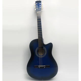 Đàn Guitar Acoustic GU02 Màu Xanh Dương Dáng D - Hàng có sẵn