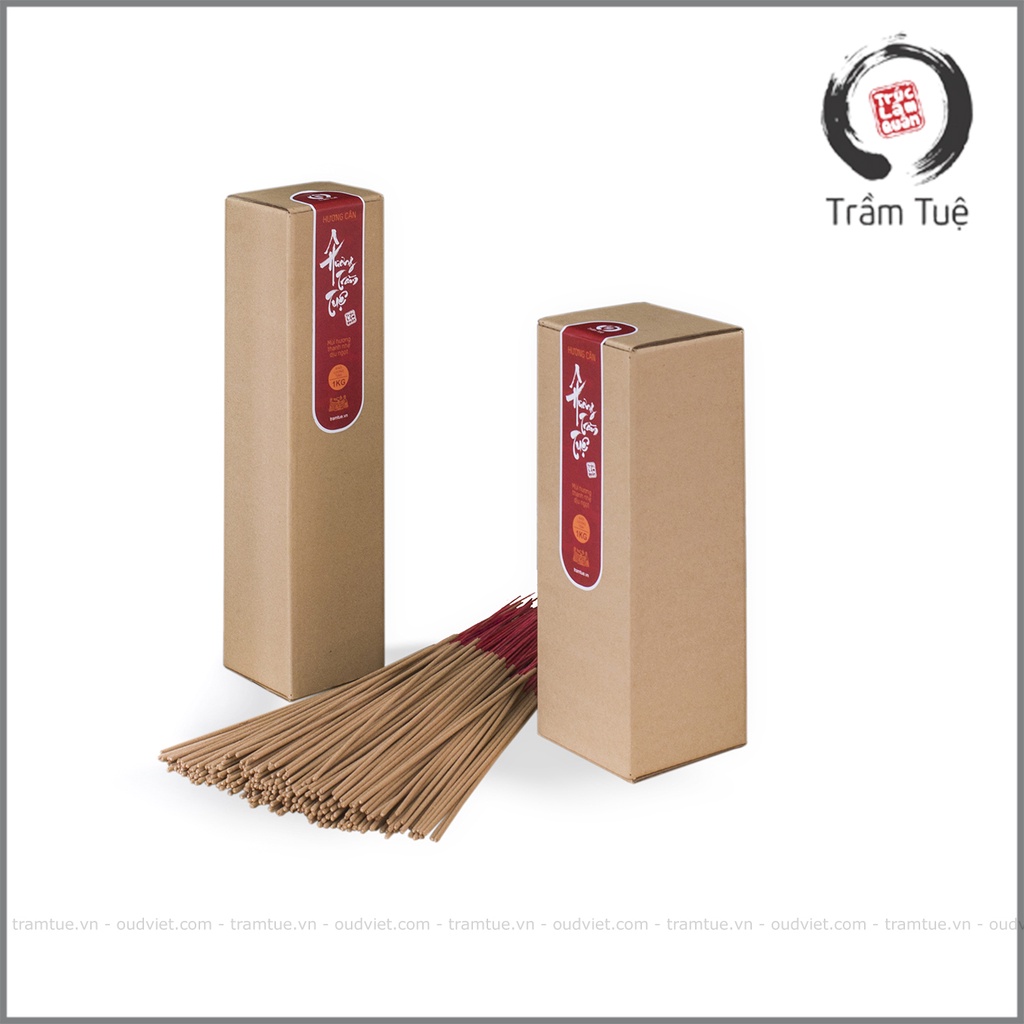 Nhang Trầm Hương sạch TRẦM TUỆ, Hương Cân, Ít Khói, Không Hóa Chất, Không Cuốn Tàn, Khối Lượng 1 Kg Tiết Kiệm 20%