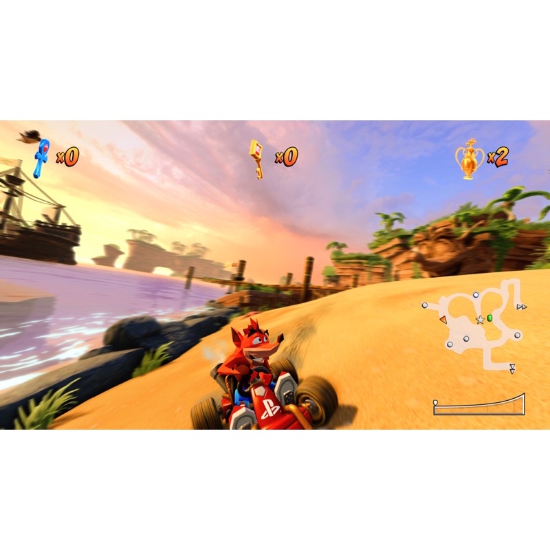 Đĩa Chơi Game PS4 : Crash Team Racing Nitro Fueled Likenew