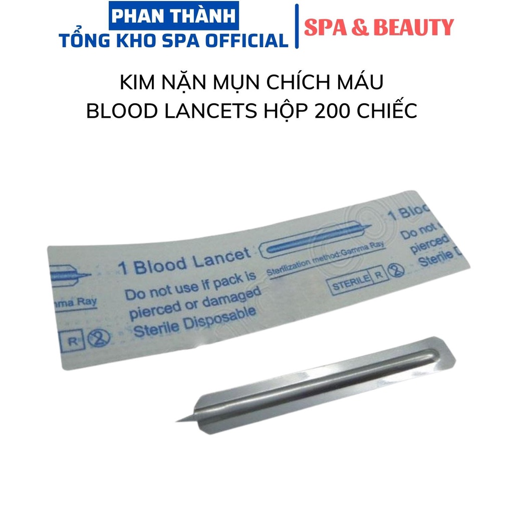 KIM NẶN MỤN CHÍCH MÁU BLOOD LANCETS HỘP 200 CHIẾC