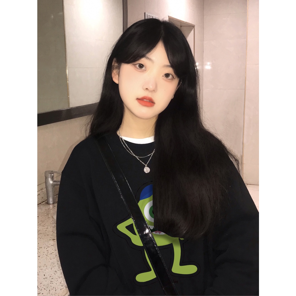 Áo sweater SELVZE in họa tiết cổ điển đường phố Mỹ cỡ lớn hợp thời trang chất lượng tốt