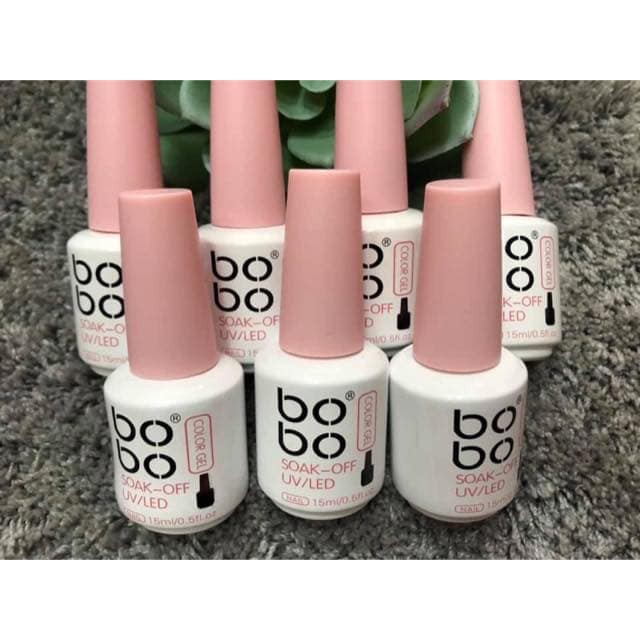 Sơn gel thạch bobo màu rượu vang  chăm sóc trang trí móng làm nail