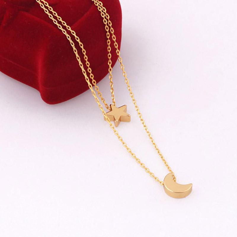 Vòng Cổ Choker Mặt Trăng Và Ngôi Sao Phong Cách Hàn Quốc