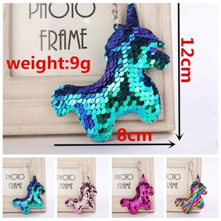 KIOCIRC Móc Khóa Hình Kỳ Lân Đính Sequin Lấp Lánh