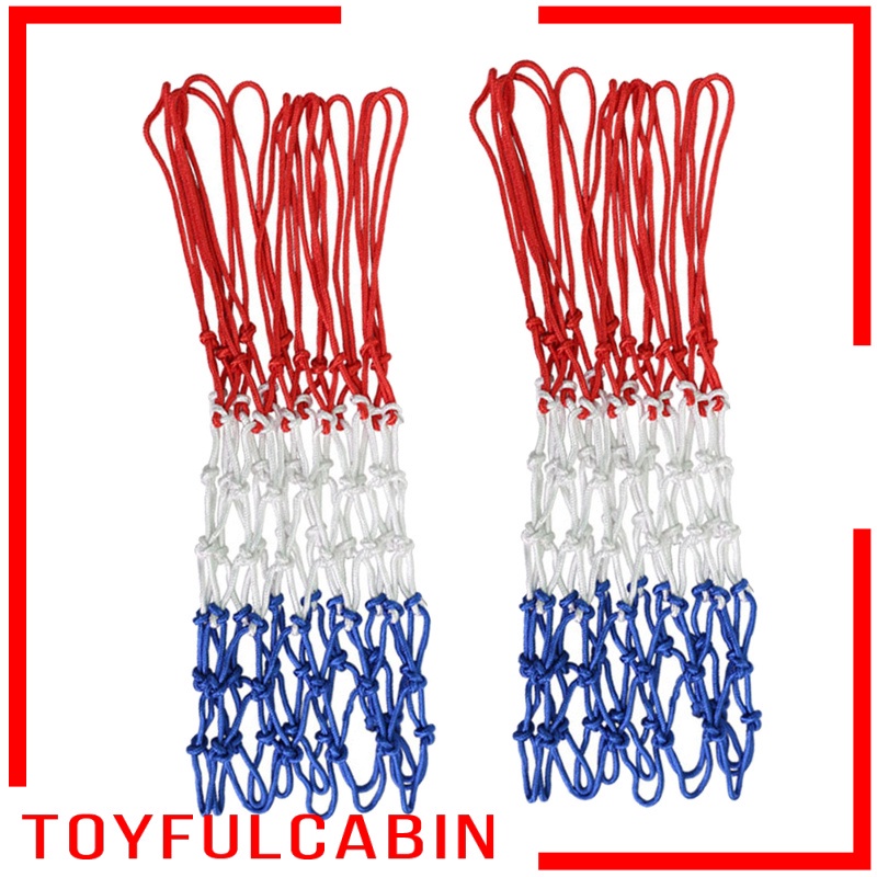 Bộ 2 Quả Bóng Rổ Bằng Sợi Polyester Bện Dày Dặn Chống Mưa Tiện Dụng