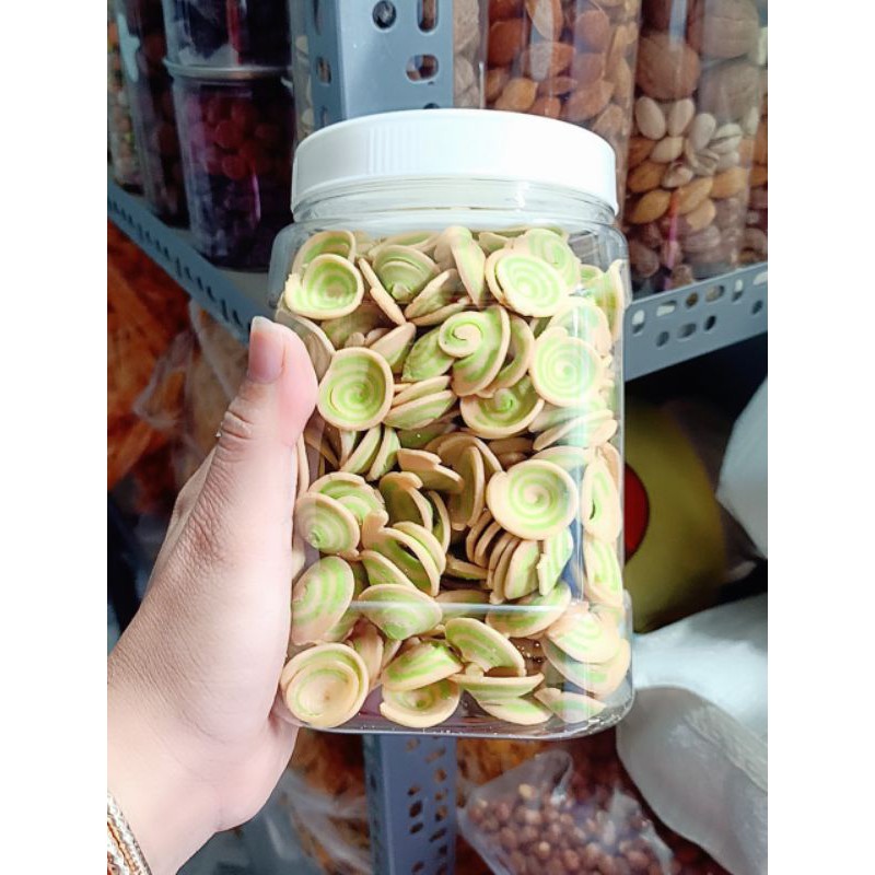 Bánh tai heo nhí vị trà xanh HŨ 300GRAM ĂN VẶT NHÀ LÀM TRAMSHOP1993