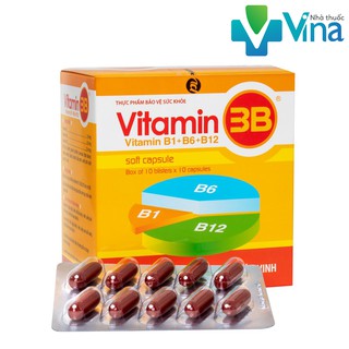 Bồi Bổ Cơ Thể Vitamin 3B hộp 100 viên