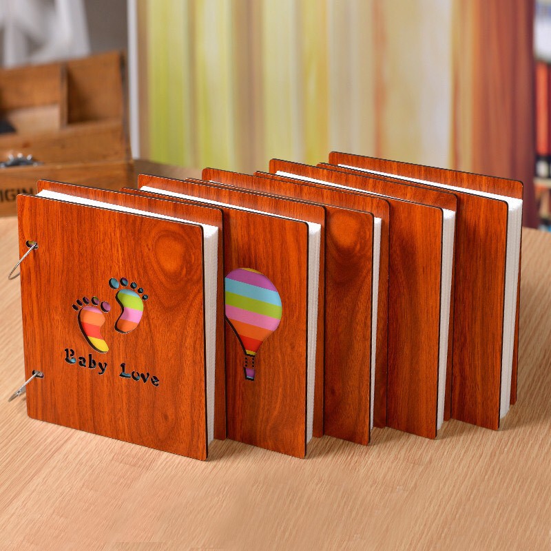 Album ảnh 13x18 100 tấm bìa gỗ 3D