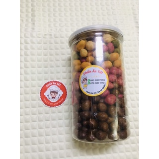 ĐẬU PHỘNG DA CÁ MIX ĐỦ  VỊ 450GR/HỦ