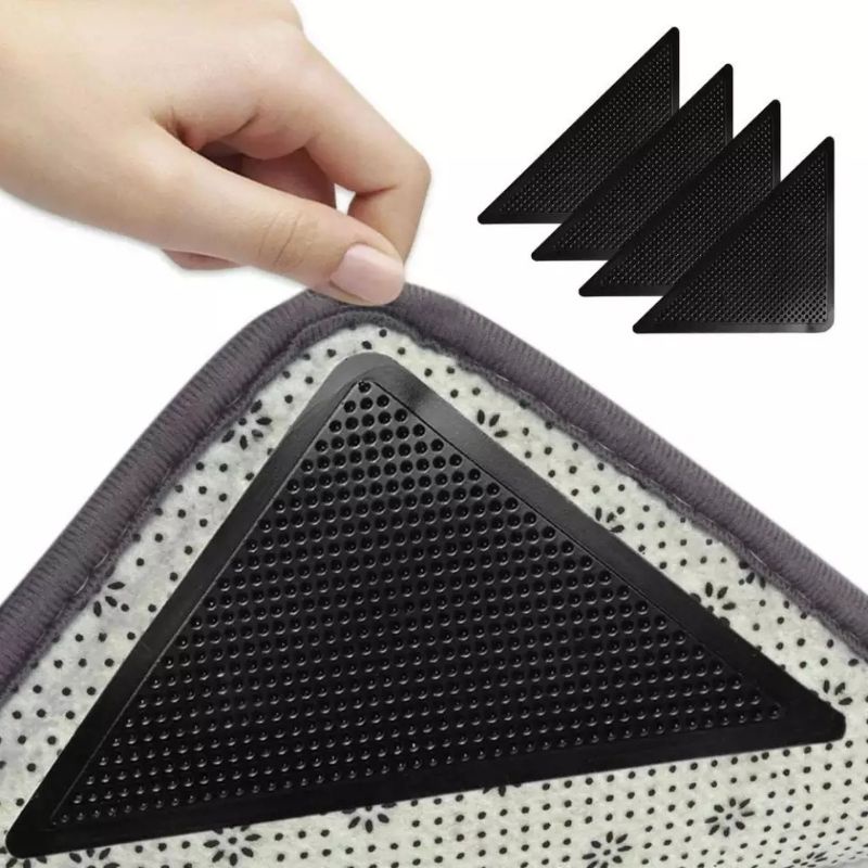 [4 Miếng] Bộ 4 Miếng Dán Thảm Cố Định Thảm Chống Xê Dịch Tiện Lợi