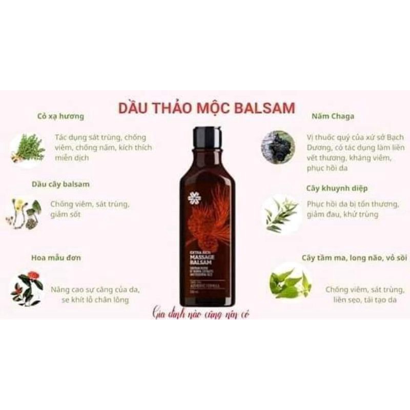 Dầu thơm Balsam Siberi Pure Herbs Collection Extra Rich Massage Balsam
