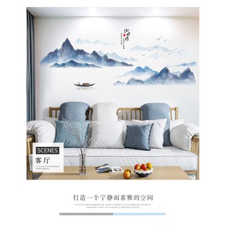 Decal dán tường tranh phong cảnh