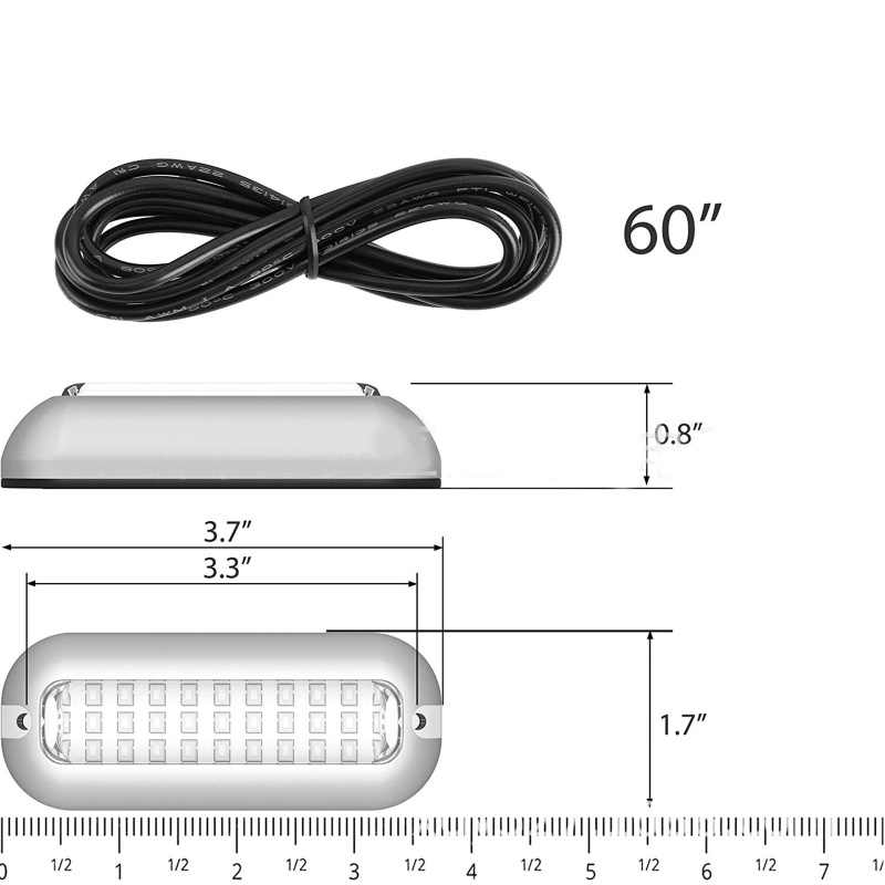 Đèn Led 3.5W 27 Bóng Chống Thấm Nước Chiếu Sáng Dành Cho Tàu Thuyền