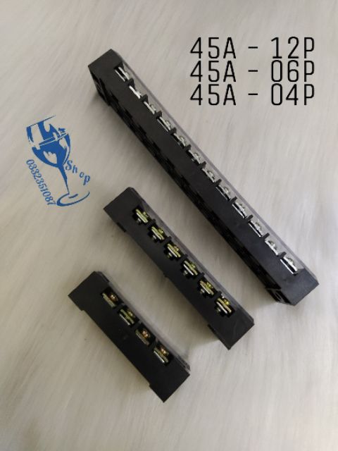 Cầu đấu điện 45A 04P - 06P - 12P