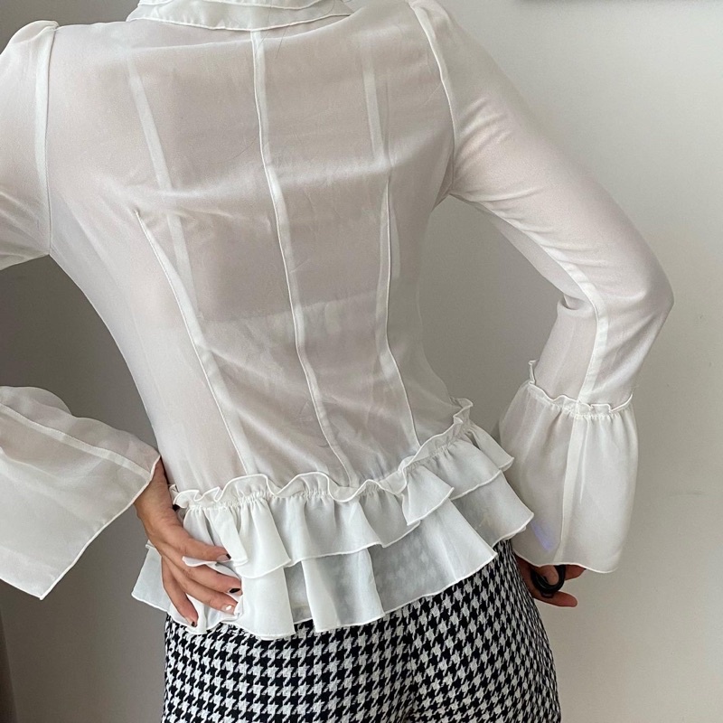 - Sơ mi voan bèo Nhật