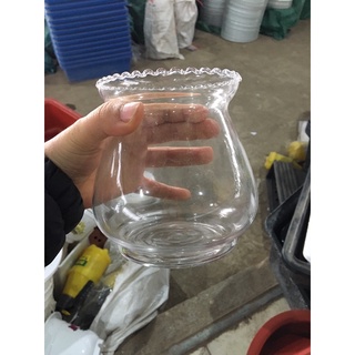 Chậu thủy tinh viền nhỏ trồng cây thủy canh