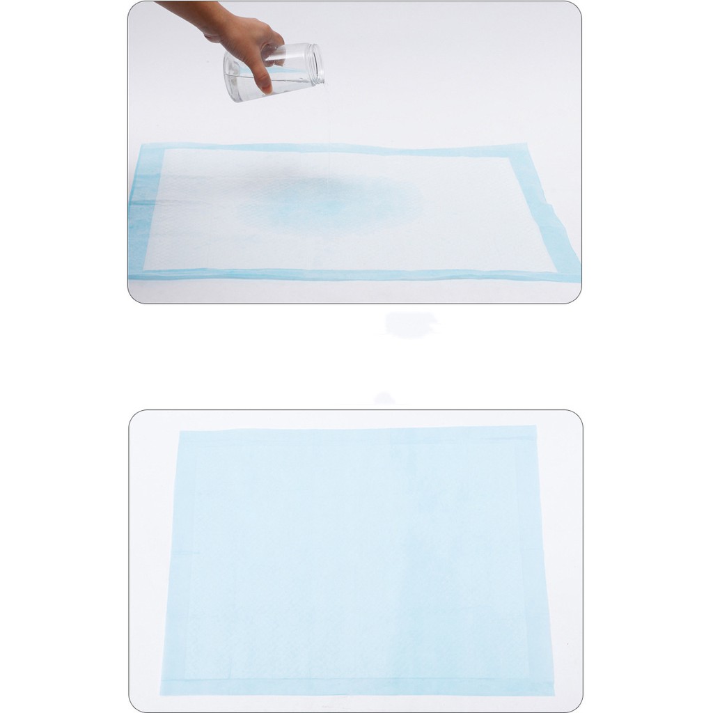 1 Bịch Miếng thảm chuồng / Bịch Tã lót vệ sinh chó mèo vào khay, chuồng bằng giấy siêu thấm hút 50, 100 miếng