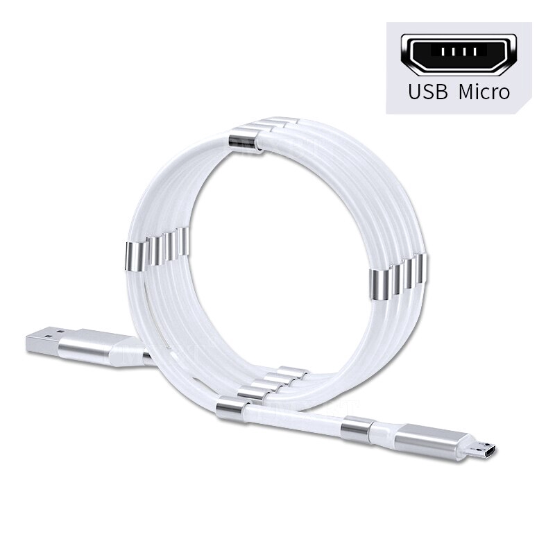 Dây Cáp Sạc Rút Gọn Tự Động Cổng Micro Usb Type C Cho Iphone Huawei Samsung Xiaomi Oppo Vivo