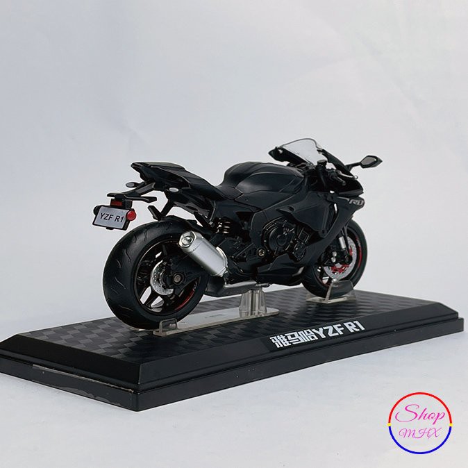 Xe mô hình mô tô YAMAHA YZF-R1 TẶNG KÈM BIỂN SỐ tỉ lệ 1:12 hãng MSZ