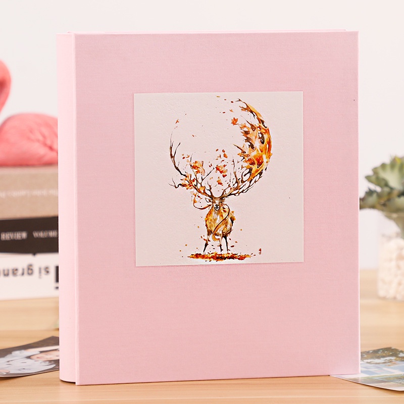 Album ảnh Vintage bìa vải đẹp đựng được 200 ảnh 10x15