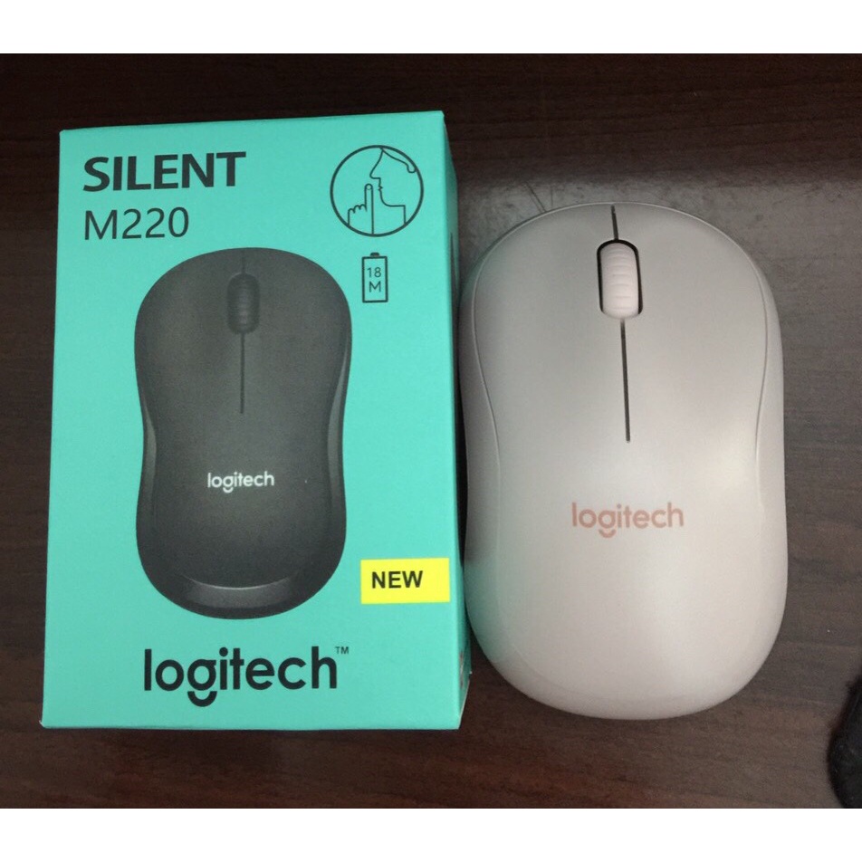 Chuột Không Dây Logitech M220 Không Tiếng Động- Có Công Tắc On/Off  - Độ Nhạy Cao - Bảo Hành 12 Tháng