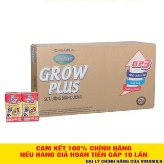 Sữa Bột Pha Sẵn Vinamilk Dielac Grow Plus - Đỏ 110ml ( Thùng 48 Hộp)