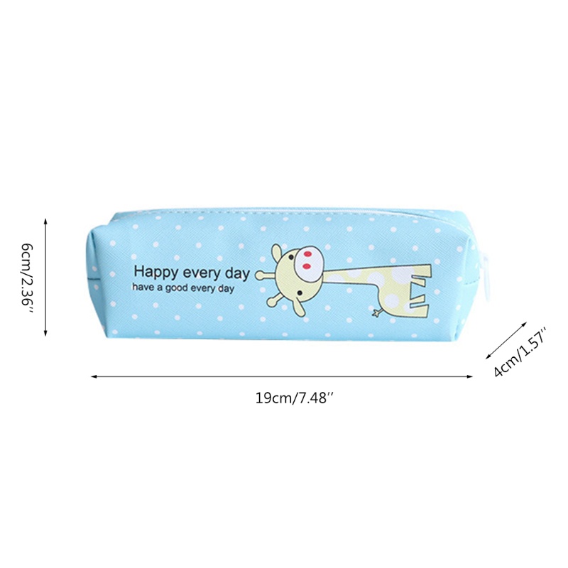 Túi Đựng Đồ Trang Điểm Bằng PU Họa Tiết Hoạt Hình Cho Học Sinh