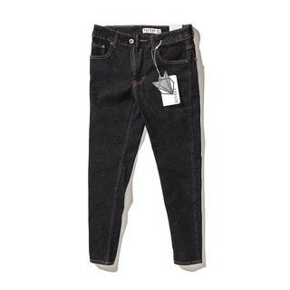 Quần jean nam, quần bò nam cao cấp slimfit DEFOXX màu giặt chân đen 201012 foxxmen