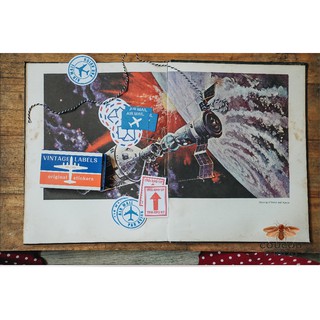 HỘP STICKER LABEL 60 MIẾNG- mẫu air mail