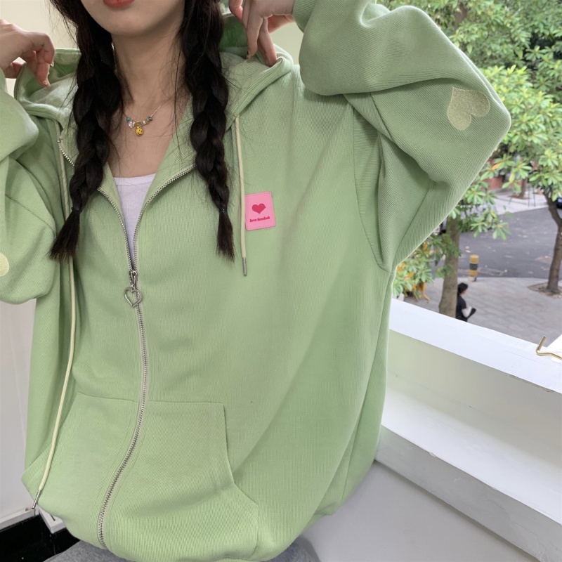 Áo khoác cardigan có mũ thêu hình xinh xắn cho nữ | BigBuy360 - bigbuy360.vn