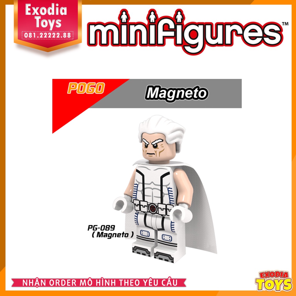 Xếp hình minifigure siêu anh hùng Dị Nhân X-Men - Đồ Chơi Lắp Ghép Sáng Tạo  - POGO 8019