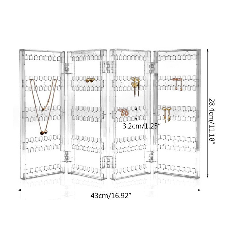 Giá Treo Trang Sức Bằng Acrylic Có Thể Gấp Gọn Tiện Dụng