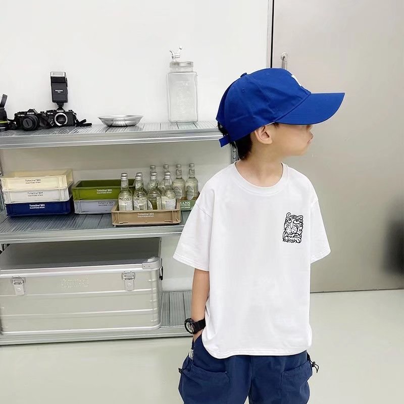 Áo thun BXPB 100% cotton tay ngắn cho bé trai 3-15 tuổi