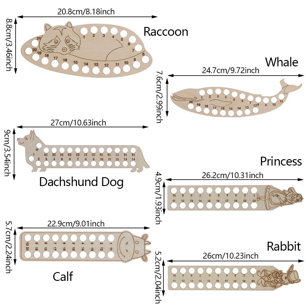 Giá Đỡ Cuộn Chỉ Thêu Bằng Gỗ Họa Tiết Hoạt Hình Diy