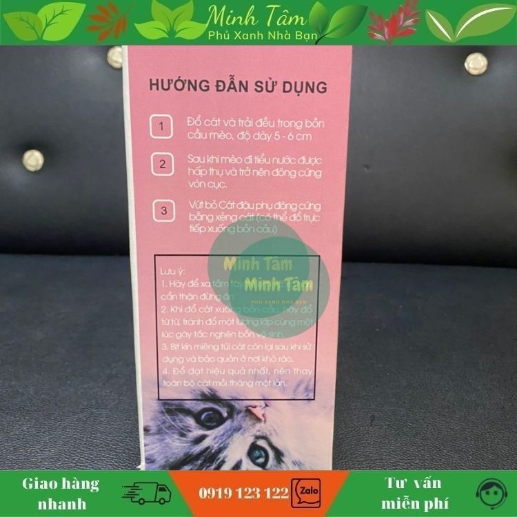 Cát Vệ Sinh Hữu Cơ Bã Đậu Nành Thích Hợp Cho Mèo Con Tofu CatLitter 7l