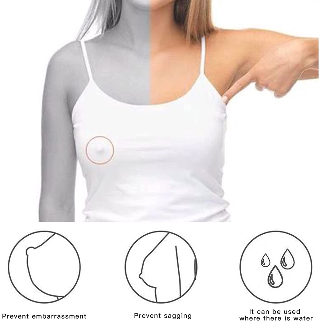 Miếng Dán Ngực Không Dây Hình Cánh Hoa Có Thể Tái Sử Dụng