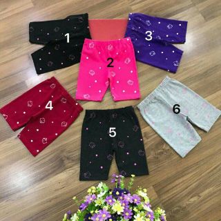 Combo 5 quần legging lửng cho bé