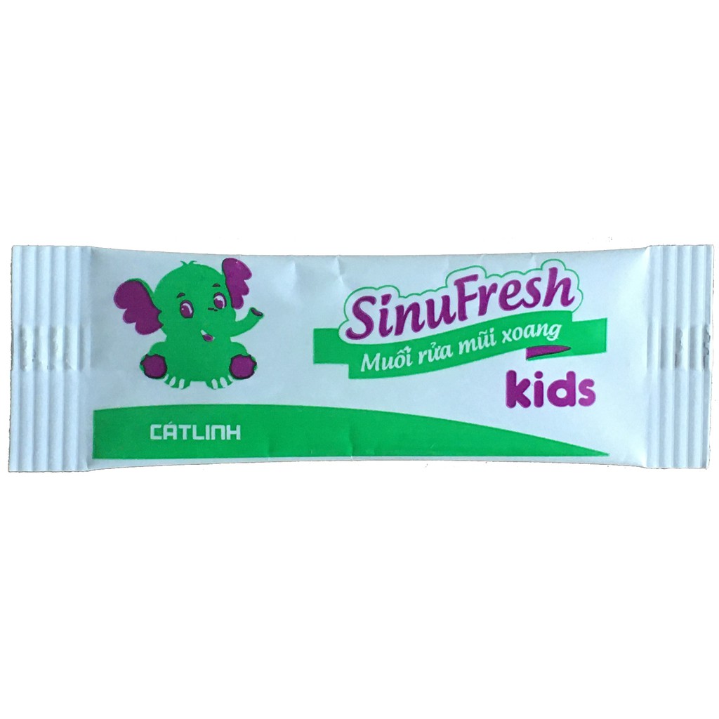 SinuFresh Kids - Muối Rửa Mũi Xoang, giúp vệ sinh mũi cho Trẻ Em (40 gói)