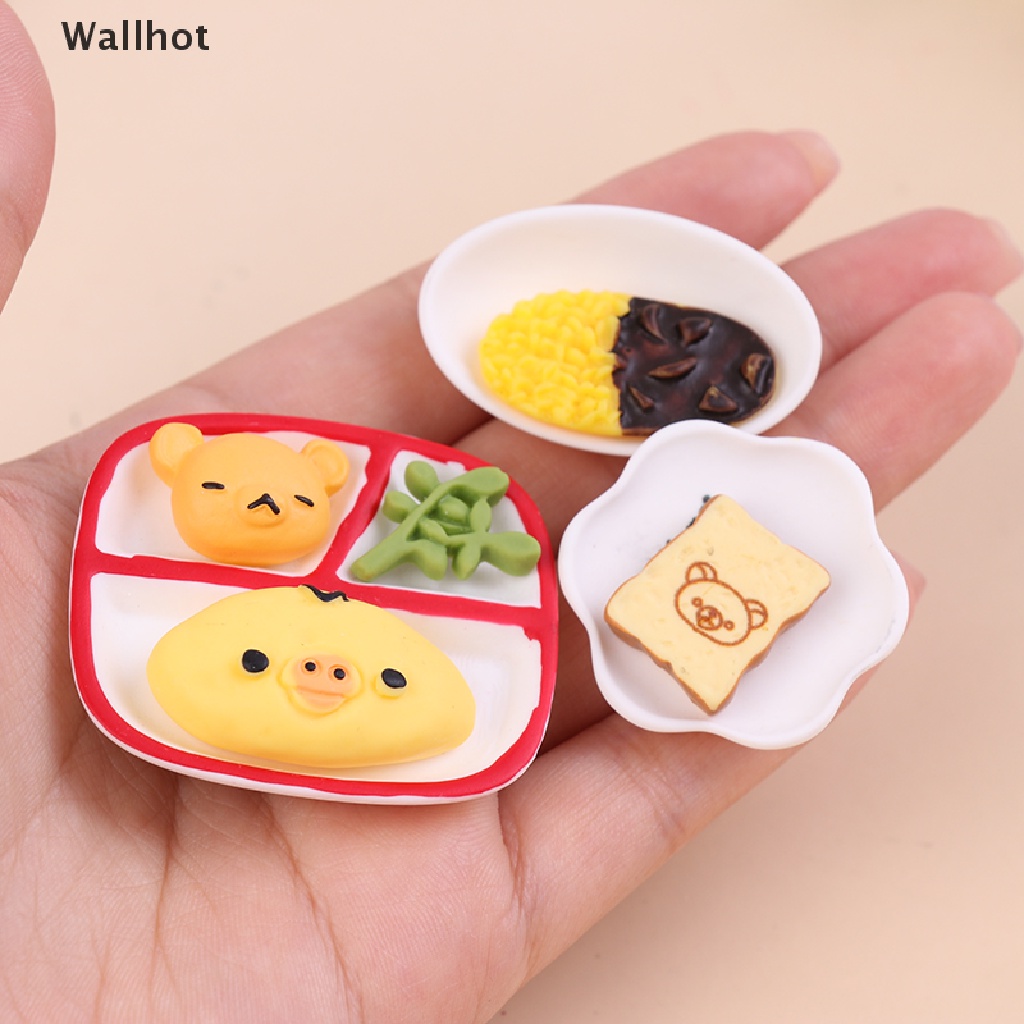 Set đồ chơi mô hình đồ ăn sáng trang trí nhà búp bê tỉ lệ 1/ 12