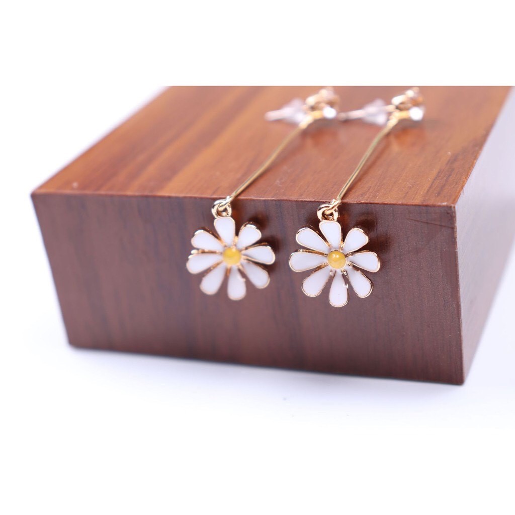 Bông Tai Nữ Hợp Kim ERASHOP 073911 - Cúc Dài Đáng Yêu, Xinh Xắn, Phù Hợp Đi Chơi, Đi Tiệc, Siêu Rẻ Đẹp