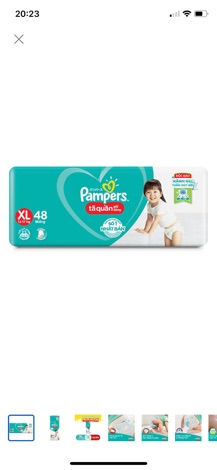 Tã quần Pampers L54 giữ dáng