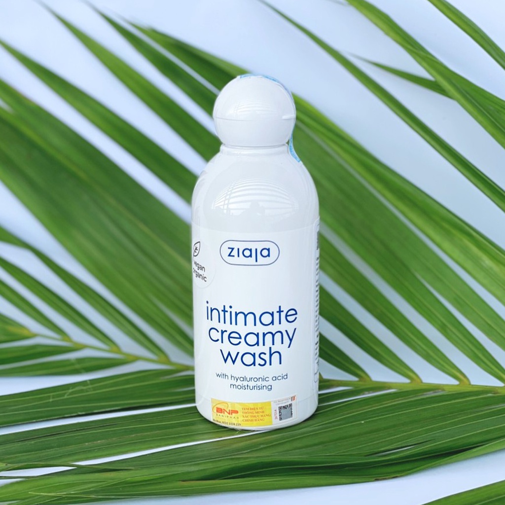 Dung dịch vệ sinh phụ nữ Intima ziaja bổ sung Hyaluronic 200ml
