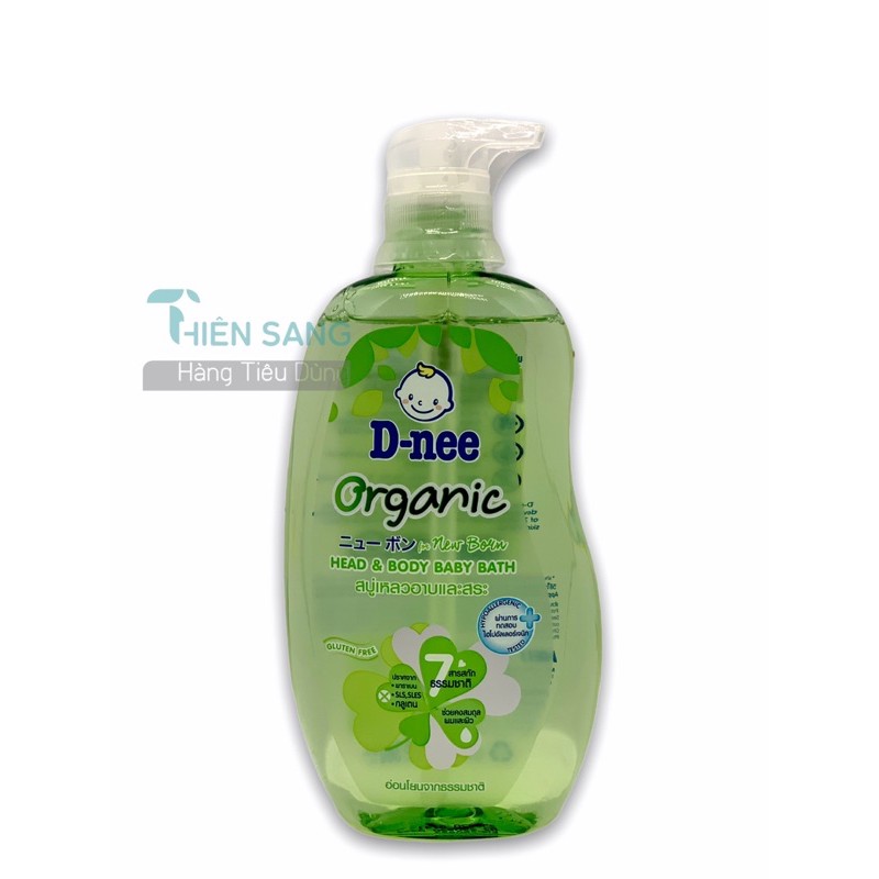 Sữa tắm gội Dnee sơ sinh organic 380ml