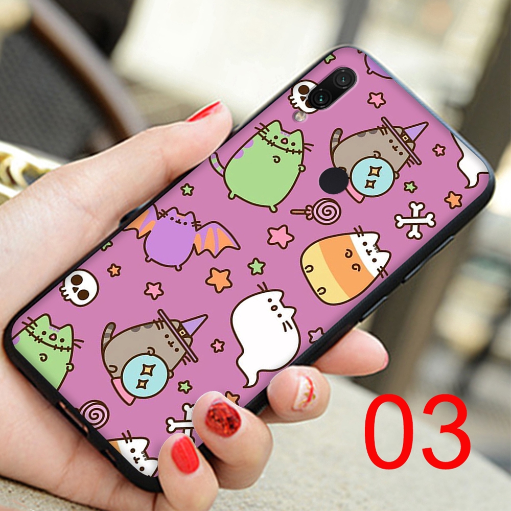 Ốp lưng silicone dẻo hình Pusheen dễ thương cho Xiaomi Redmi Note 6 7 Pro 6A S2 Go Case NO125