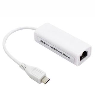 Bộ chuyển đổi Micro USB 2.0 sang RJ45 Bộ chuyển đổi mạng LAN Ethernet Mini