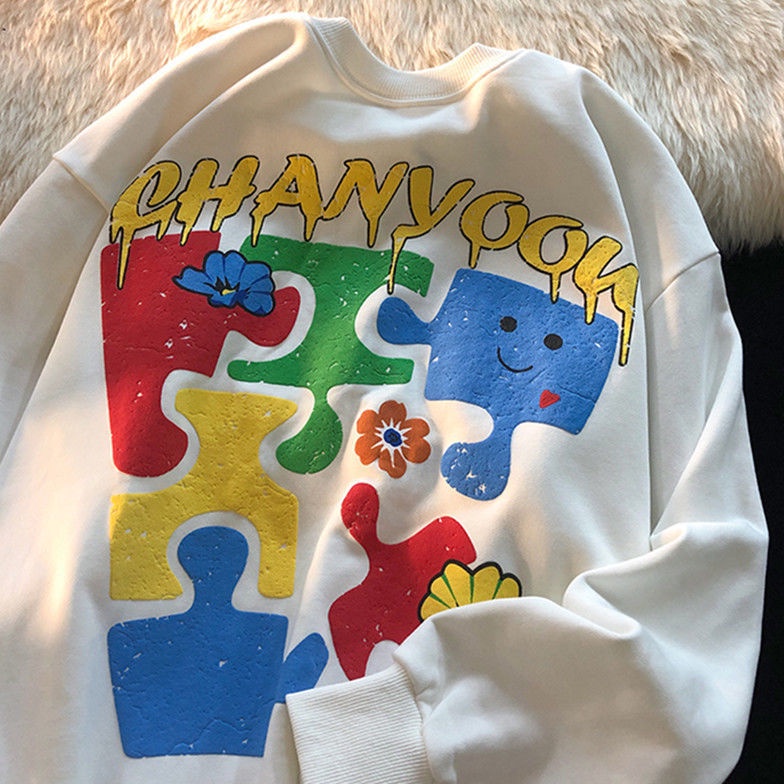 Áo Sweater Cổ Tròn Dáng Rộng Thời Trang Mùa Thu Cho Nữ